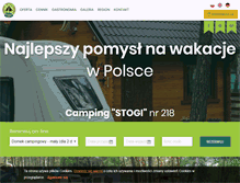 Tablet Screenshot of camping-gdansk.pl